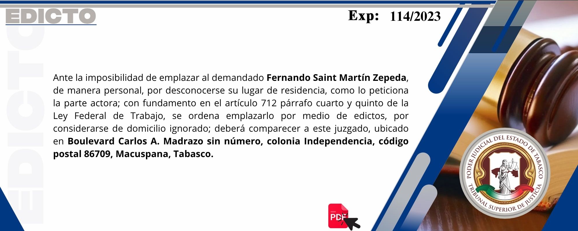 Edictos
	