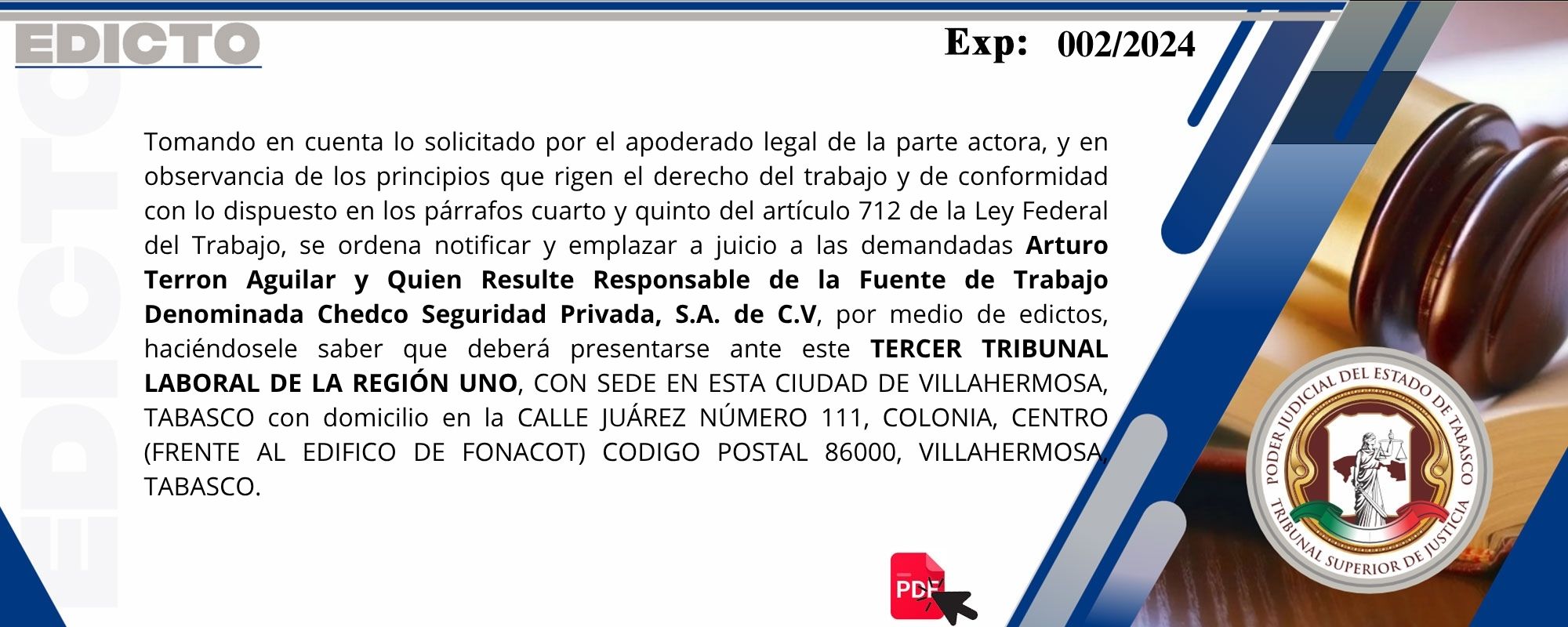 Edictos
	