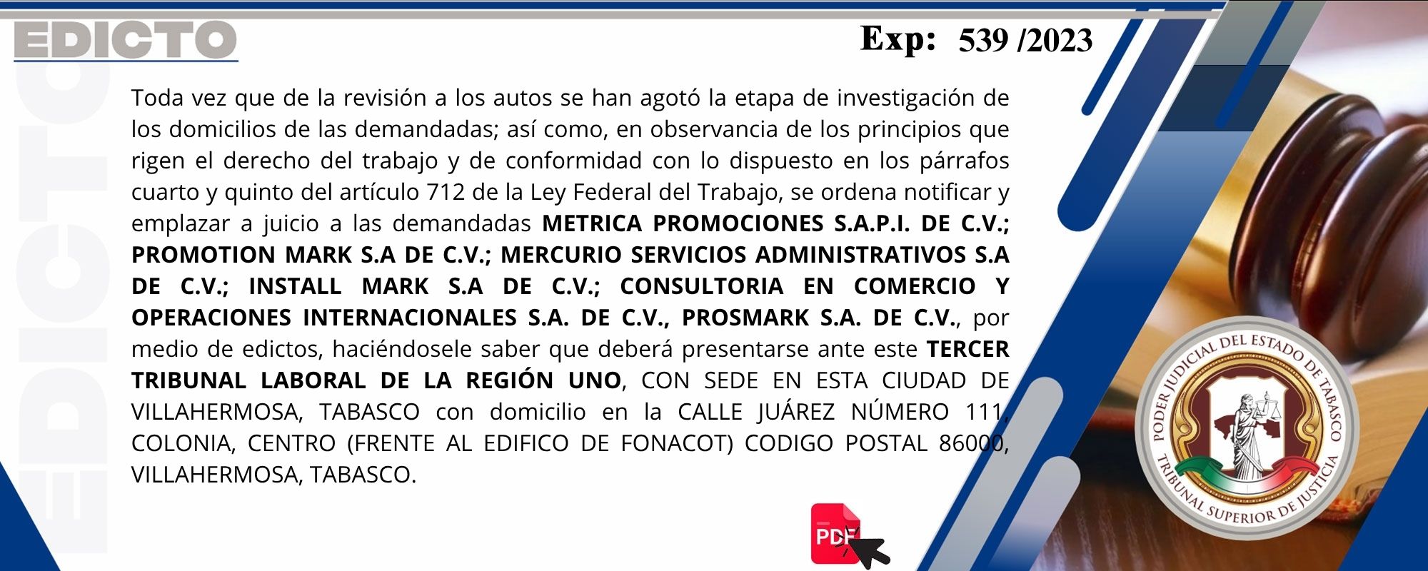 Edictos
	