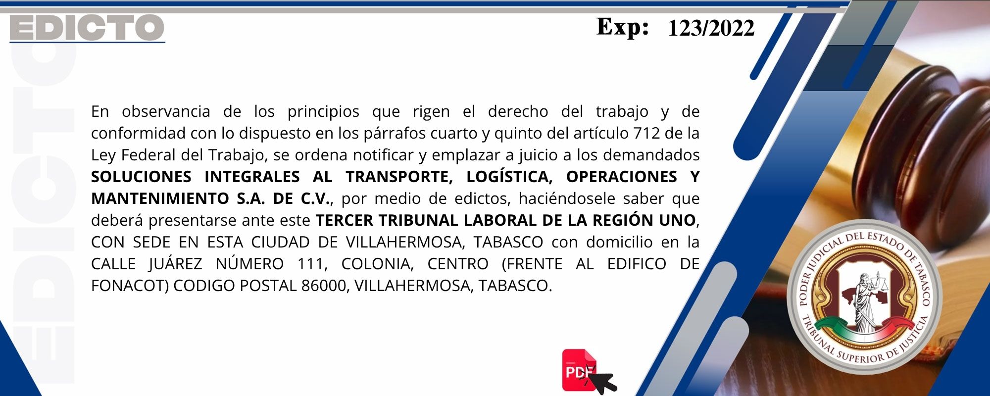 Edictos
	