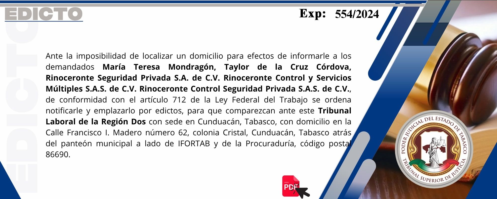 Edictos
	