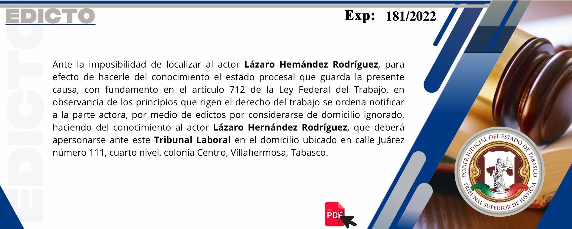 Edictos
	