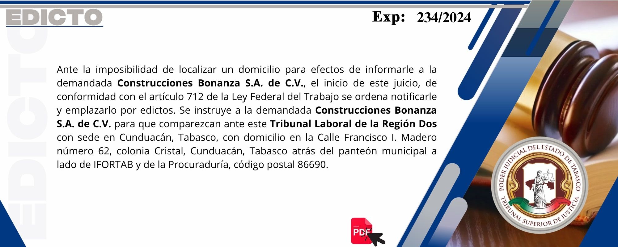 Edictos
	