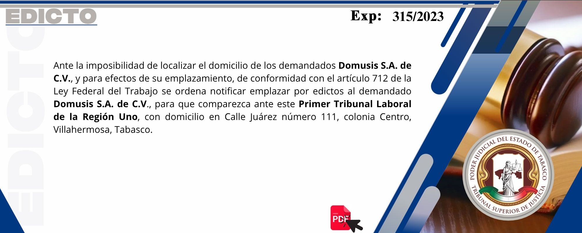 Edictos
	