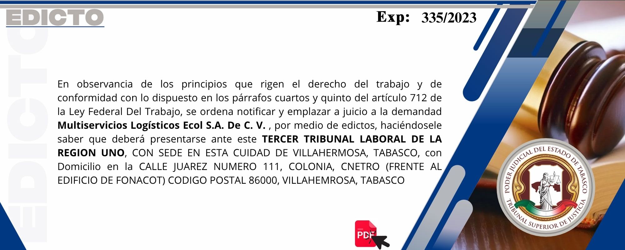 Edictos
	