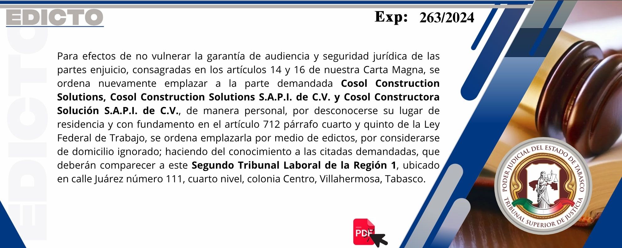 Edictos
	