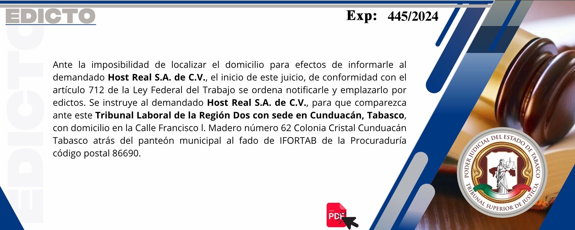 Edictos
	