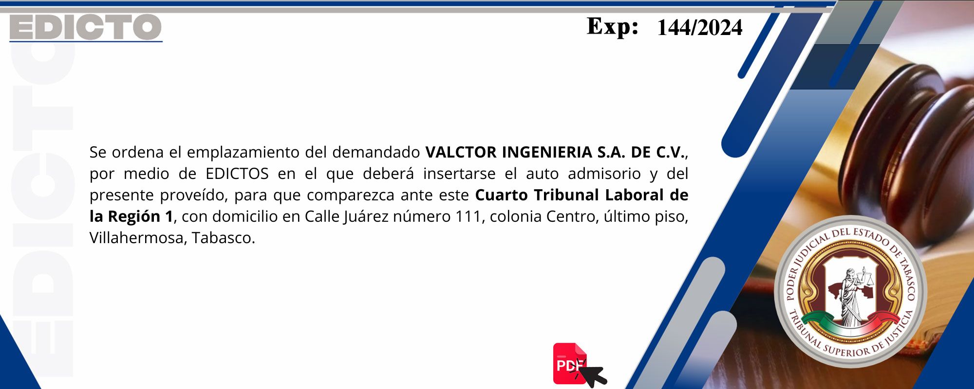 Edictos
	